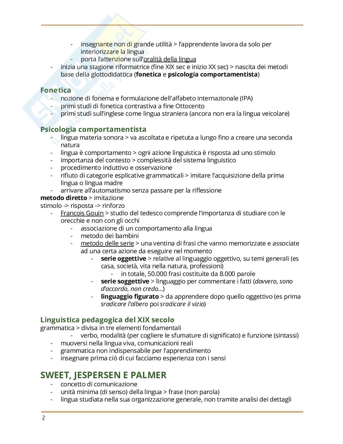Acquisizione delle lingue e didattica Pag. 2