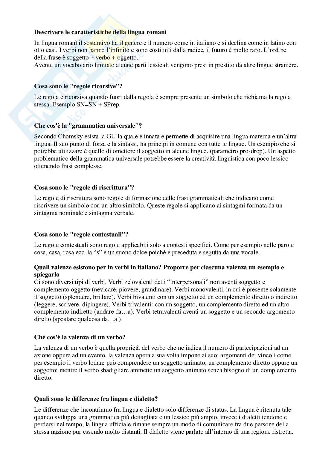 Risposte domande aperte paniere linguistica generale Pag. 6