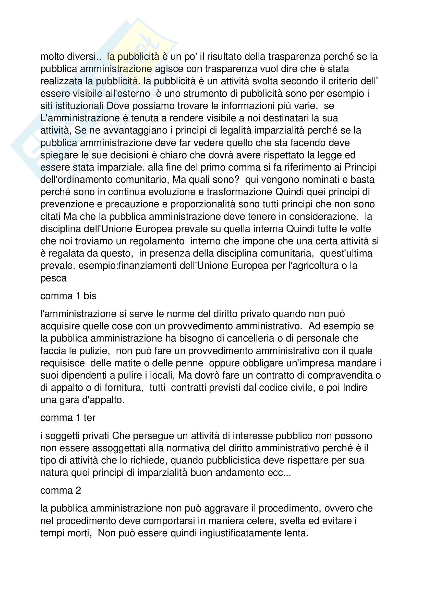 Legge 241/90 -  art 1, 2, 3 ,4, 5, 6, 7, 8, 9 Pag. 2