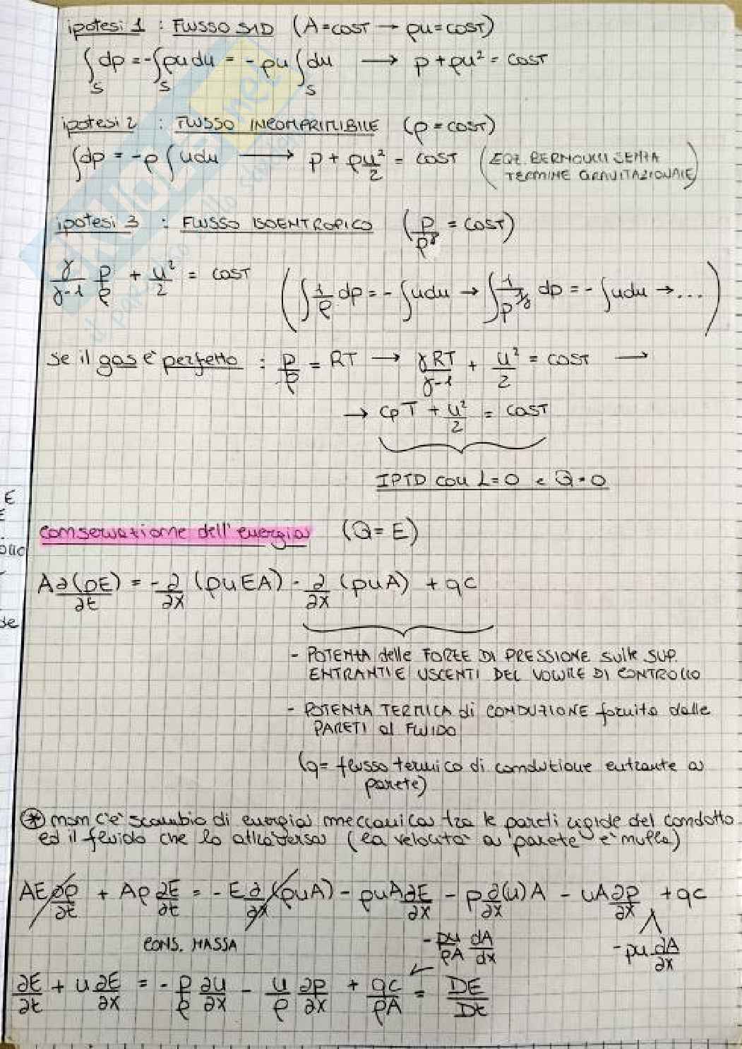Riassunto esame Macchine a fluido, Prof. Cherubini Stefania, libro consigliato Fluid Mechanics, Cohen Pag. 11