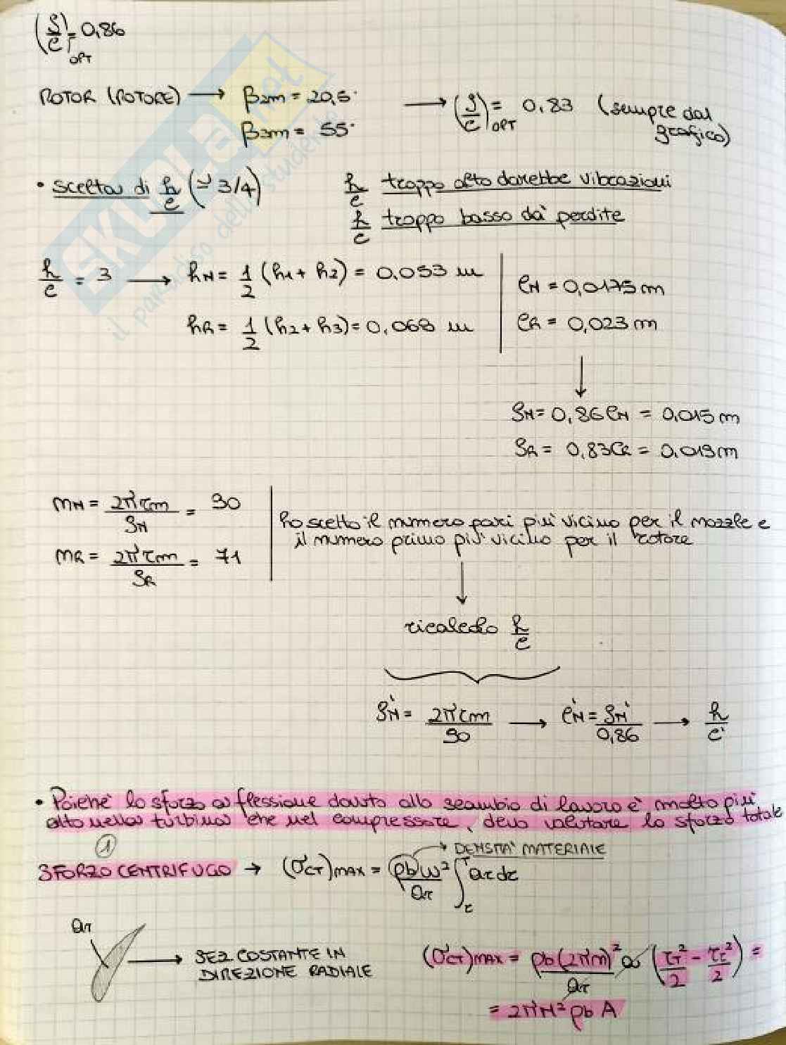 Riassunto esame Macchine a fluido, Prof. Cherubini Stefania, libro consigliato Fluid Mechanics, Cohen Pag. 111
