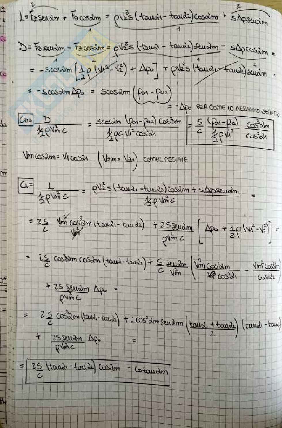 Riassunto esame Macchine a fluido, Prof. Cherubini Stefania, libro consigliato Fluid Mechanics, Cohen Pag. 56