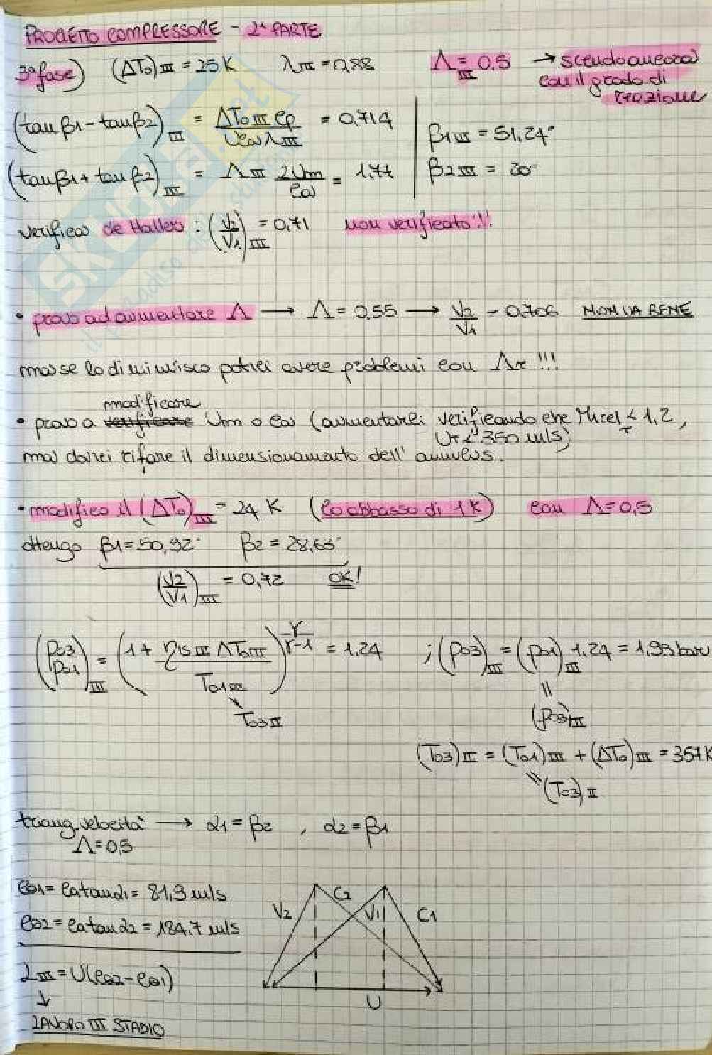 Riassunto esame Macchine a fluido, Prof. Cherubini Stefania, libro consigliato Fluid Mechanics, Cohen Pag. 91