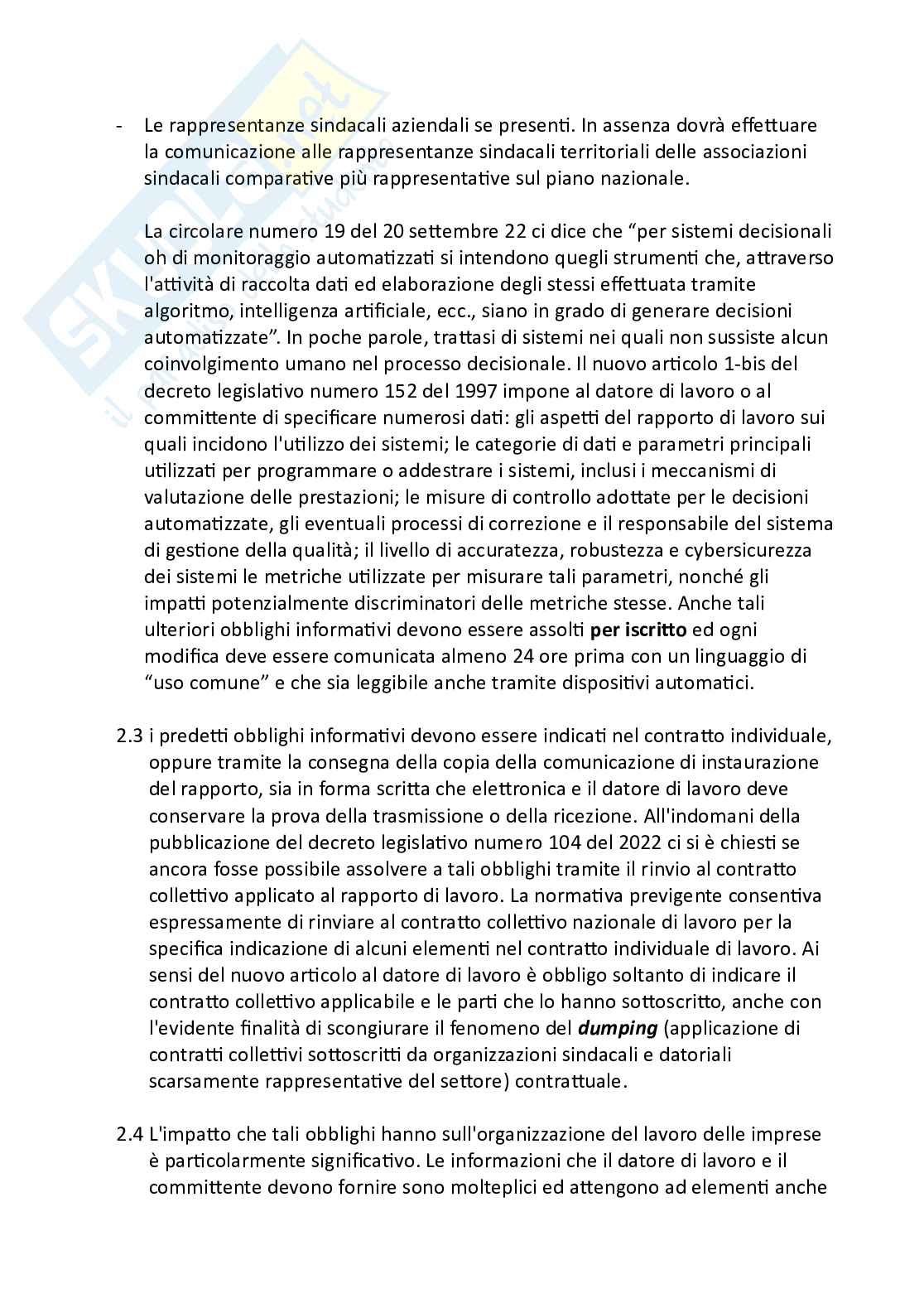 Diritto dei lavori e dell'occupazione Pag. 21