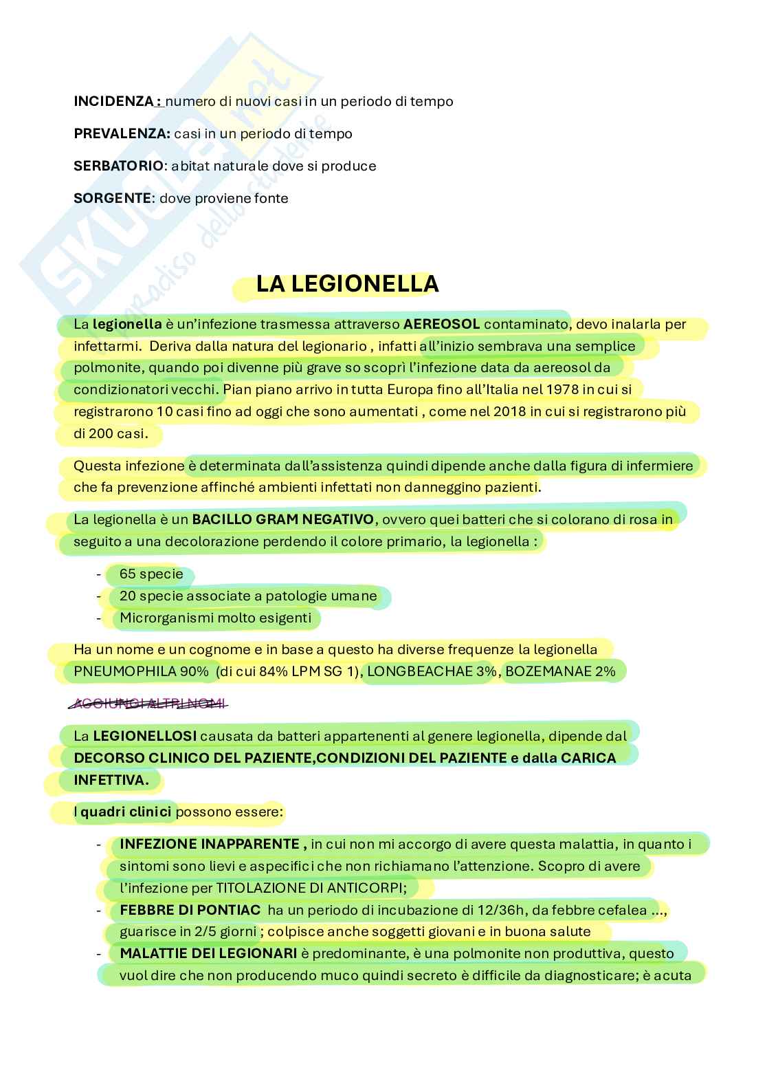 Riassunto esame Patologia generale, Prof. Curci Antonietta, libro consigliato Igiene medicina preventiva e del territorio, Triassi  Pag. 2