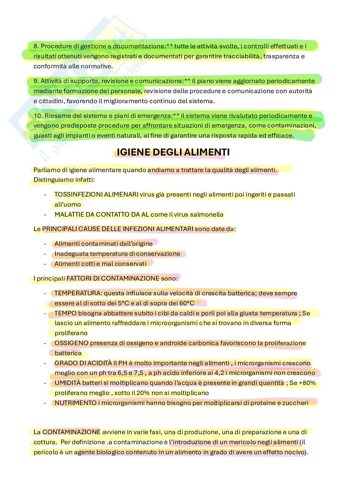 Riassunto esame Patologia generale, Prof. Curci Antonietta, libro consigliato Igiene medicina preventiva e del territorio, Triassi  Pag. 6