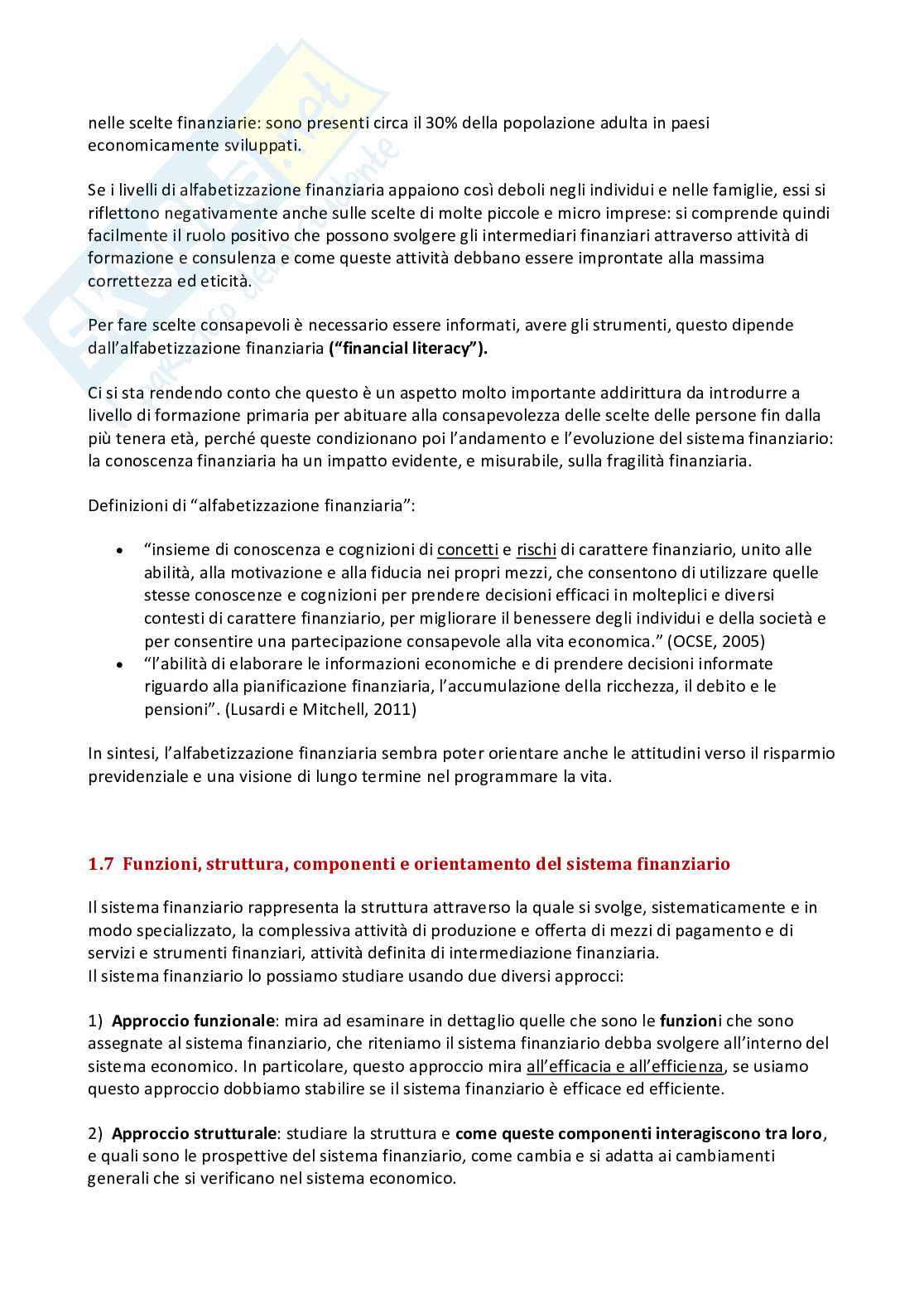 Economia degli intermediari finanziari Pag. 16