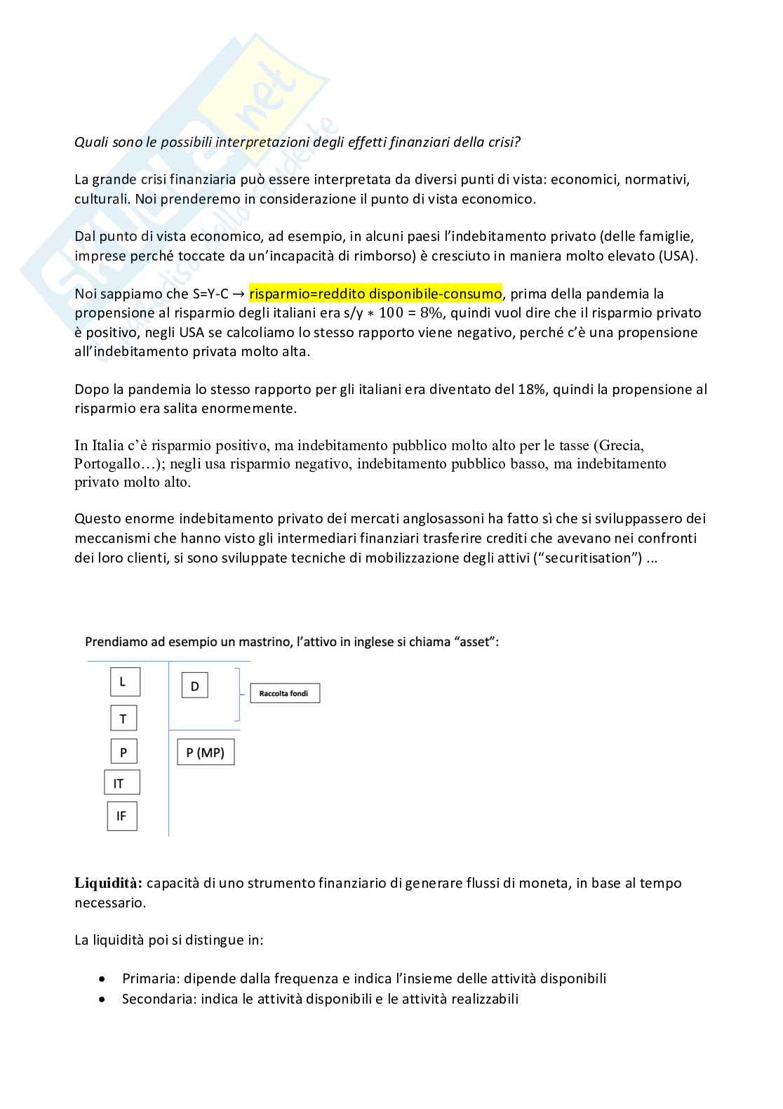 Economia degli intermediari finanziari Pag. 2