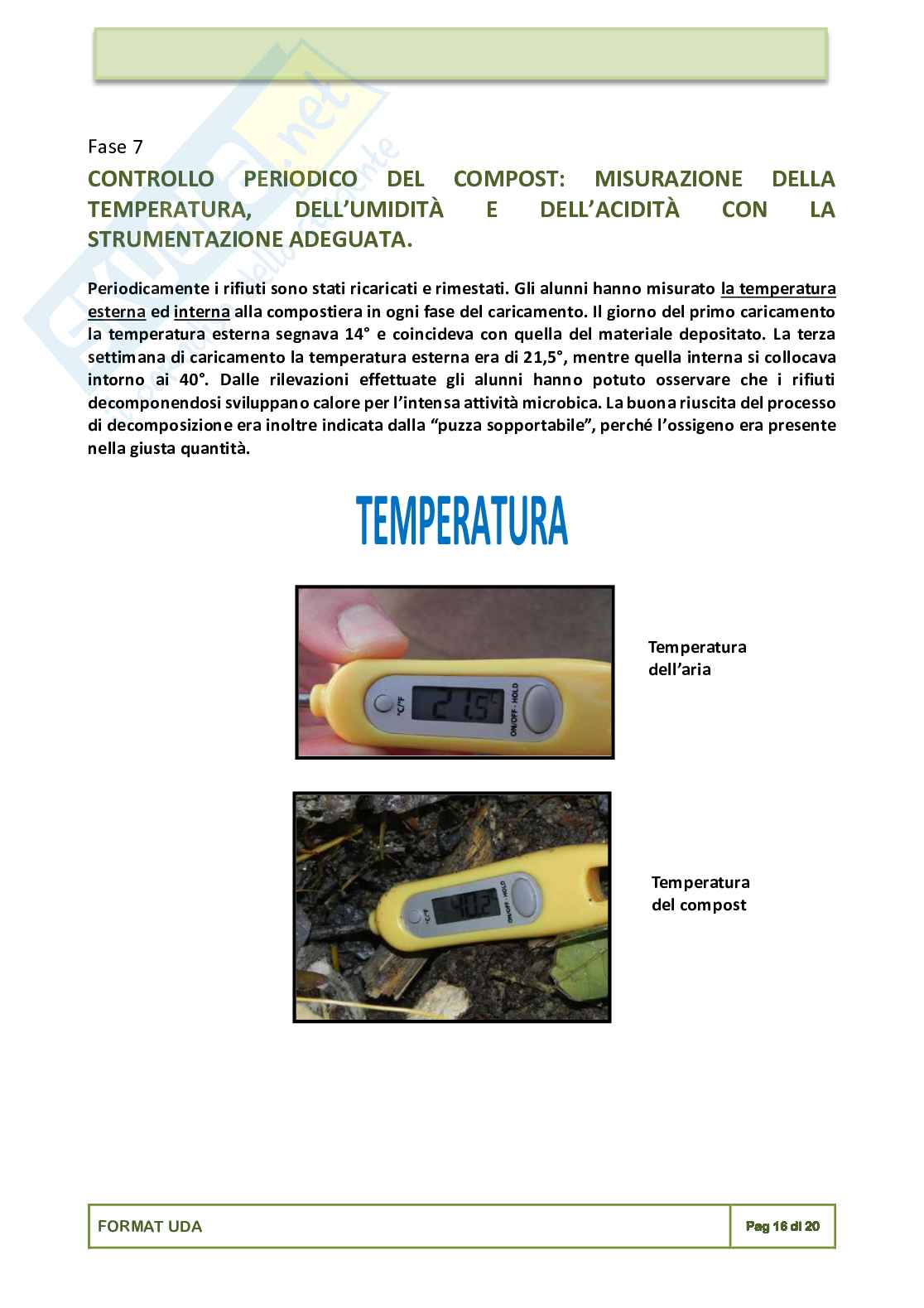 Esempio uda lezione simulata per la scuola primaria e concorsi pubblici titolo compostiamo Pag. 16