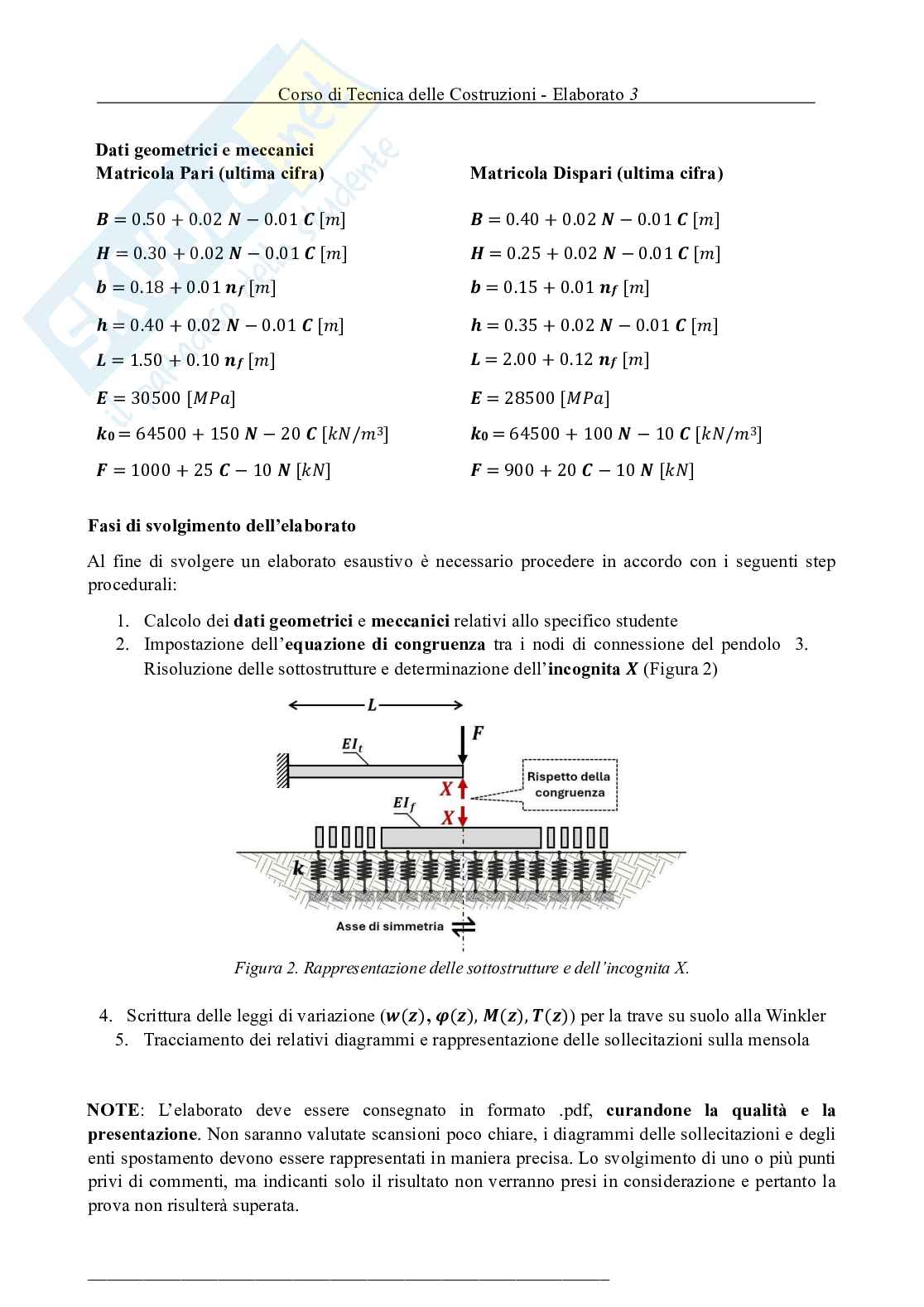 Elementi di tecnica delle costruzioni - elaborato superato  Pag. 2