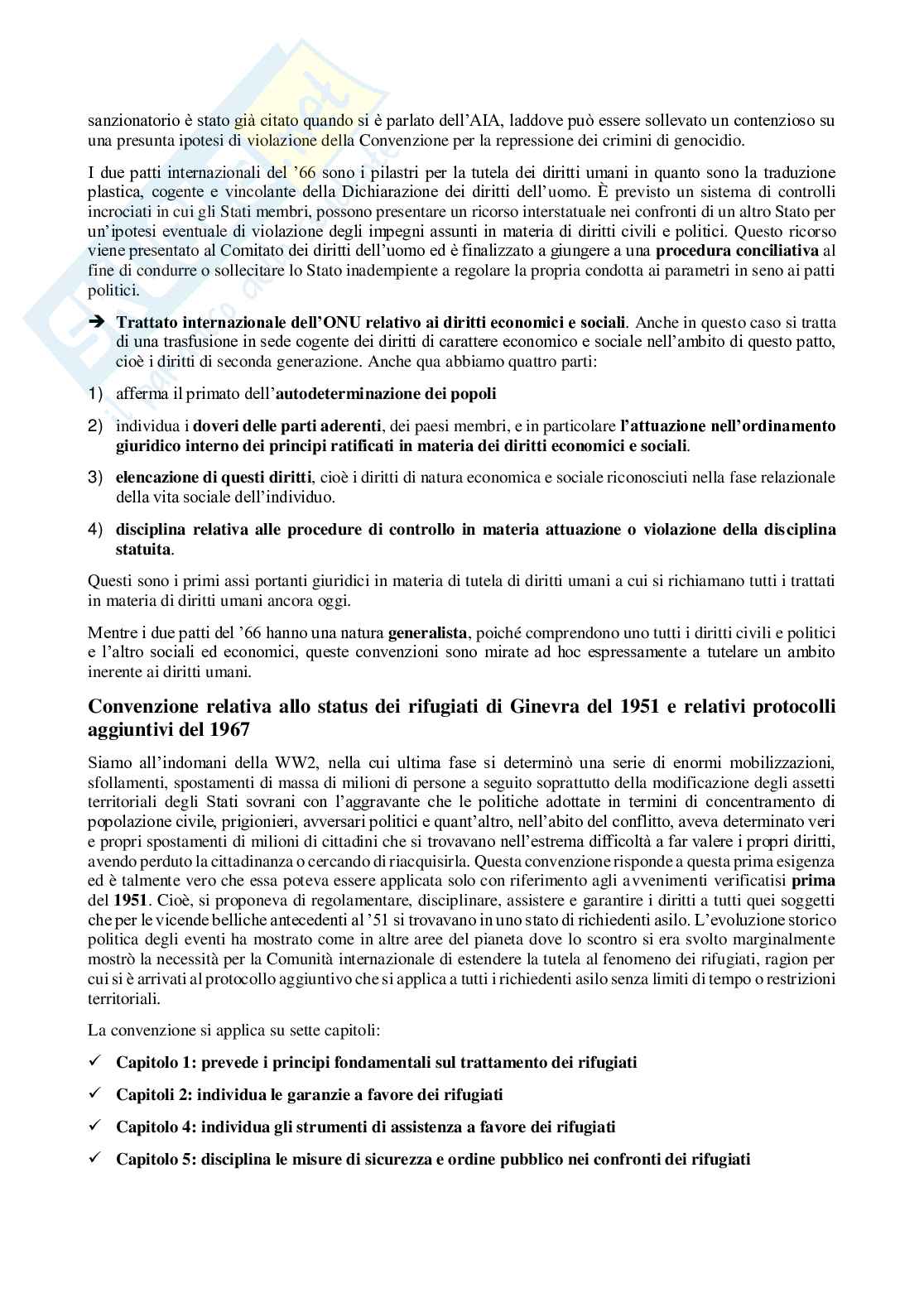Appunti interamente sostitutivi di Regimi internazionali Pag. 46