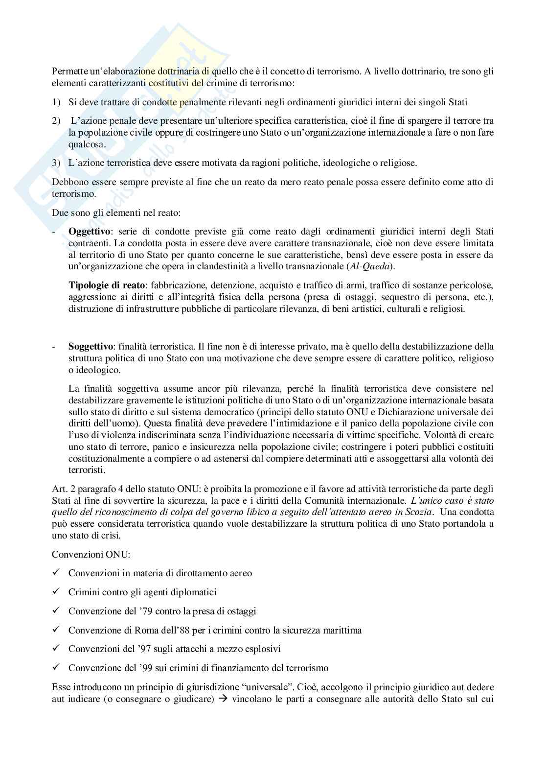 Appunti interamente sostitutivi di Regimi internazionali Pag. 61