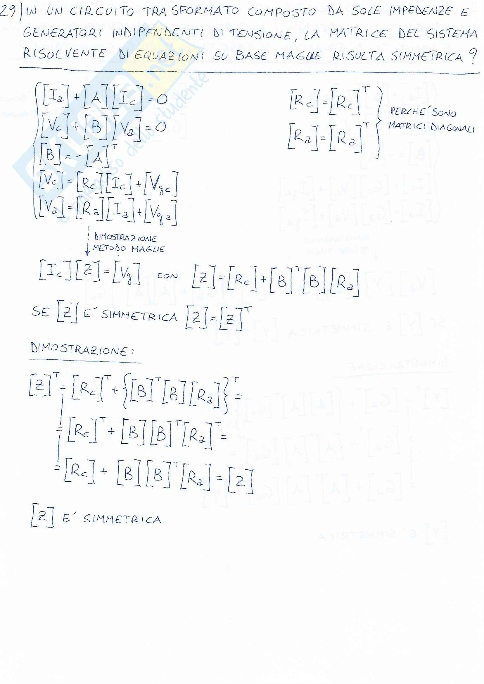 Elettrotecnica, Prof. Francesco Piazza, Teoremi e argomenti del corso Pag. 36