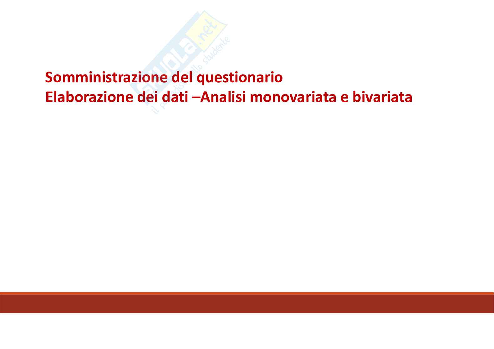 Appunti approfondimenti Metodologia della ricerca sociale e analisi dei consumi Pag. 1