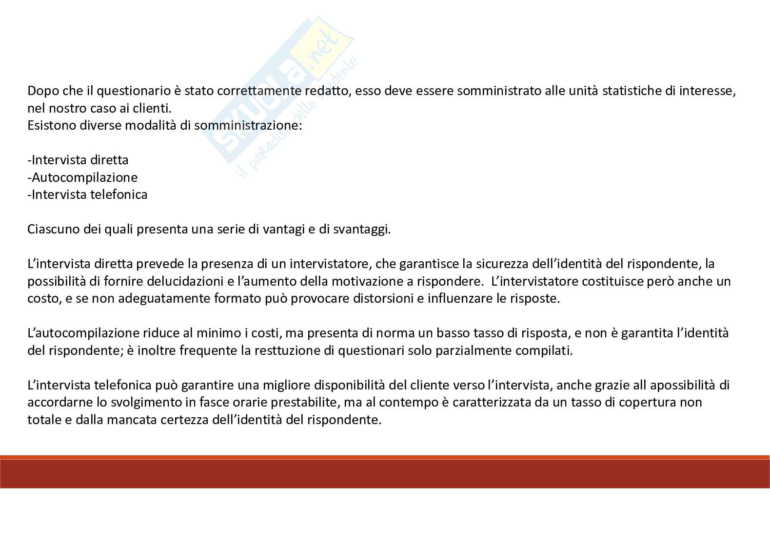 Appunti approfondimenti Metodologia della ricerca sociale e analisi dei consumi Pag. 2