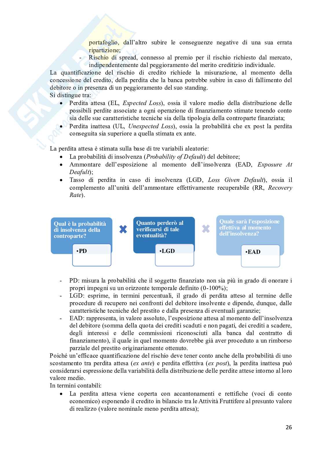 Riassunto esame Economia degli intermediari finanziari, Prof. Leo Sabrina, libro consigliato Economia degli Intermediari Finanziari, Porzio, Previati, Nadotti Pag. 26