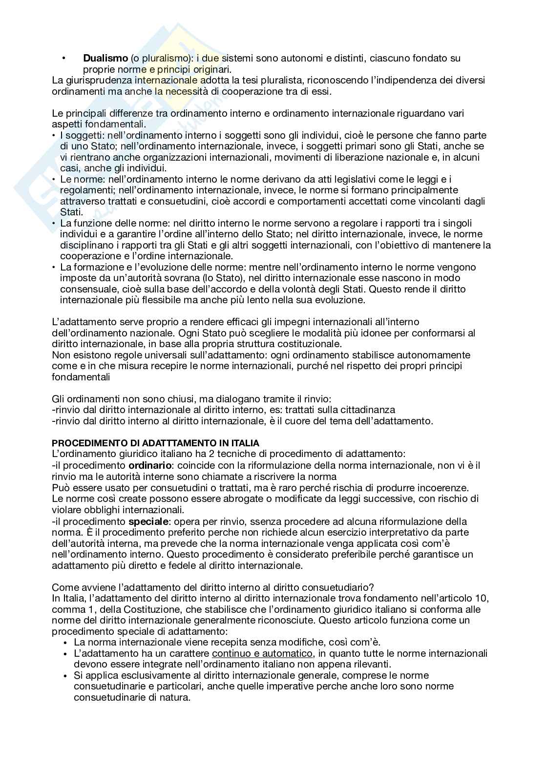 Riassunto esame Diritto internazionale, Prof. Manca Luigino, libro consigliato Corso di diritto internazionale, Marchisio Pag. 16