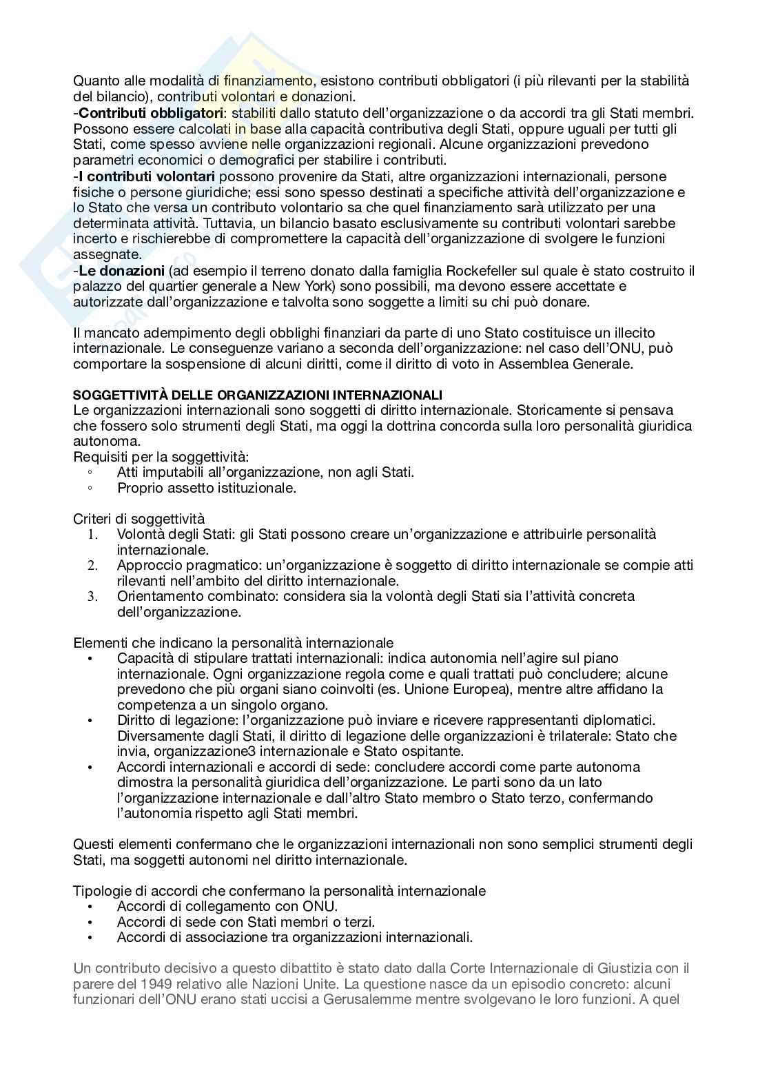 Riassunto esame Diritto internazionale, Prof. Manca Luigino, libro consigliato Corso di diritto internazionale, Marchisio Pag. 31