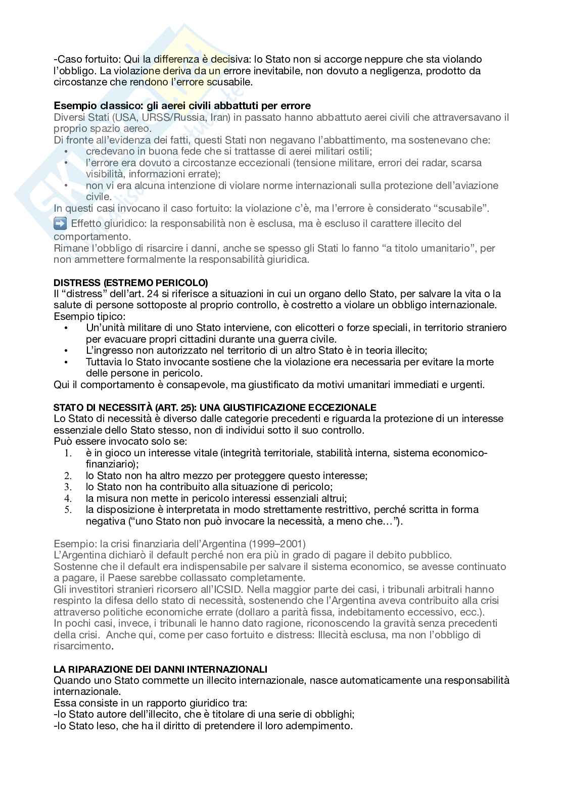 Riassunto esame Diritto internazionale, Prof. Manca Luigino, libro consigliato Corso di diritto internazionale, Marchisio Pag. 51