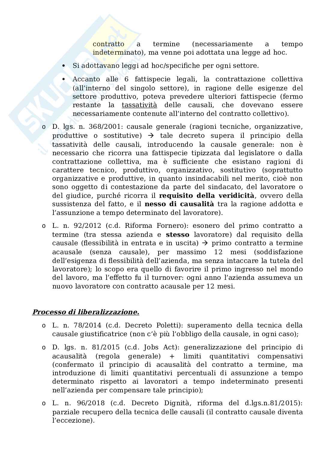 Diritto del lavoro Pag. 2