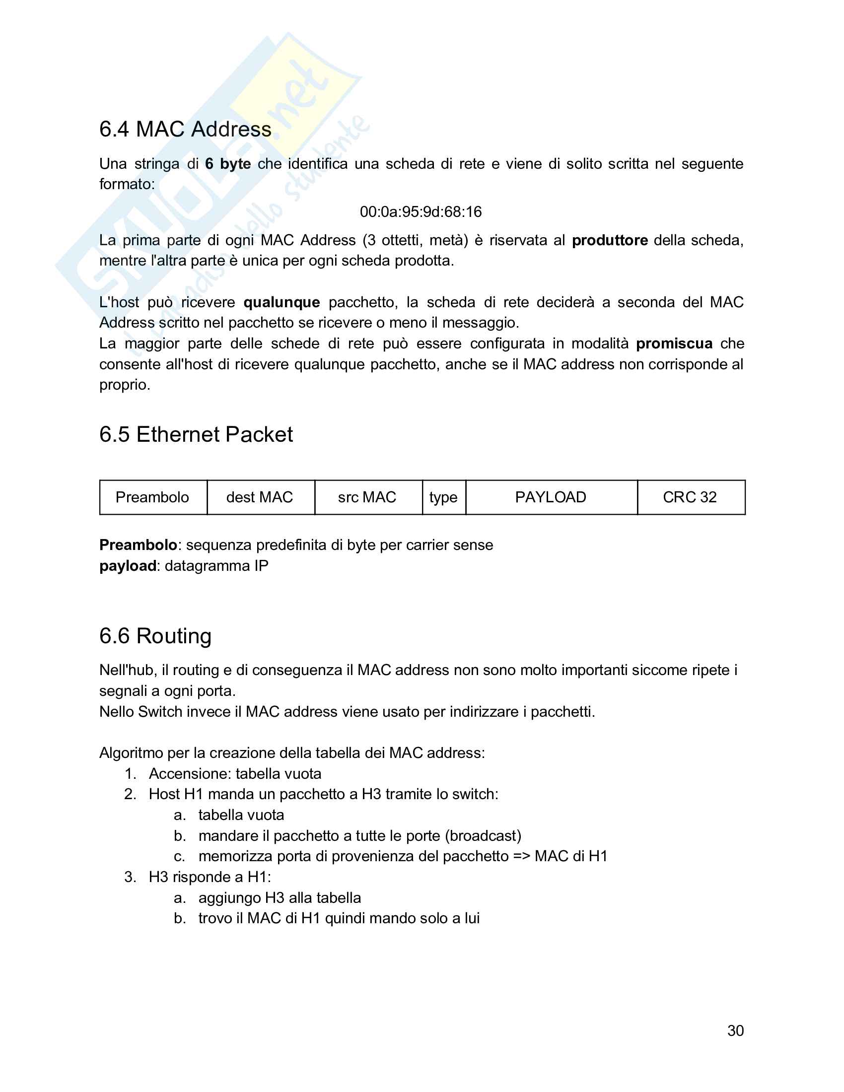 Sistemi di elaborazione e trasmissione dell'informazione - Parte di Reti Pag. 31