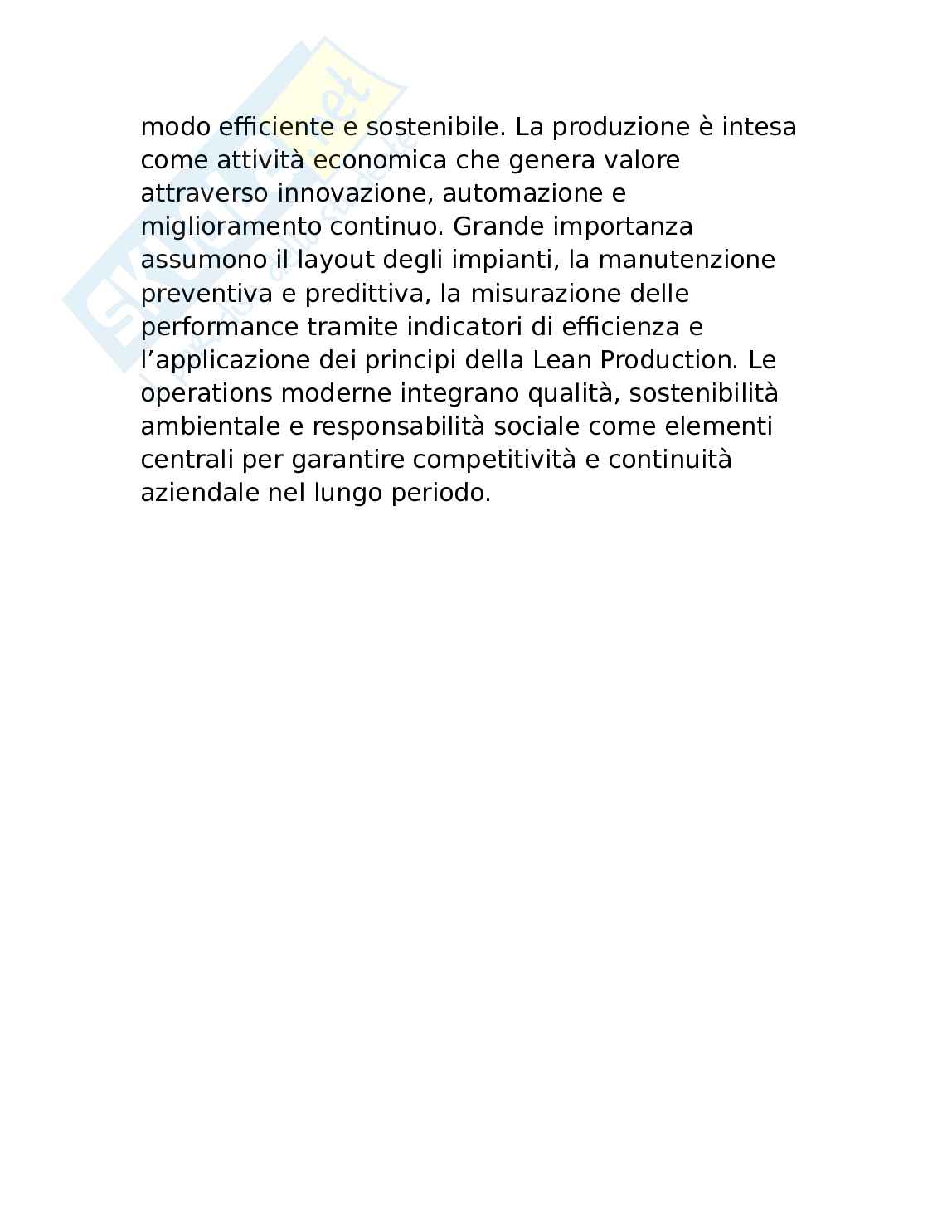 Appunti Operations e management Pag. 11