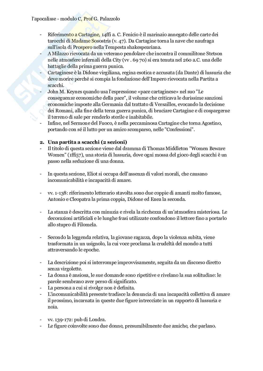 Riassunto esame Letteratura italiana, Prof. Palazzolo Giuseppe, libro consigliato L’Apocalisse, Giovanni Evangelista  Pag. 31