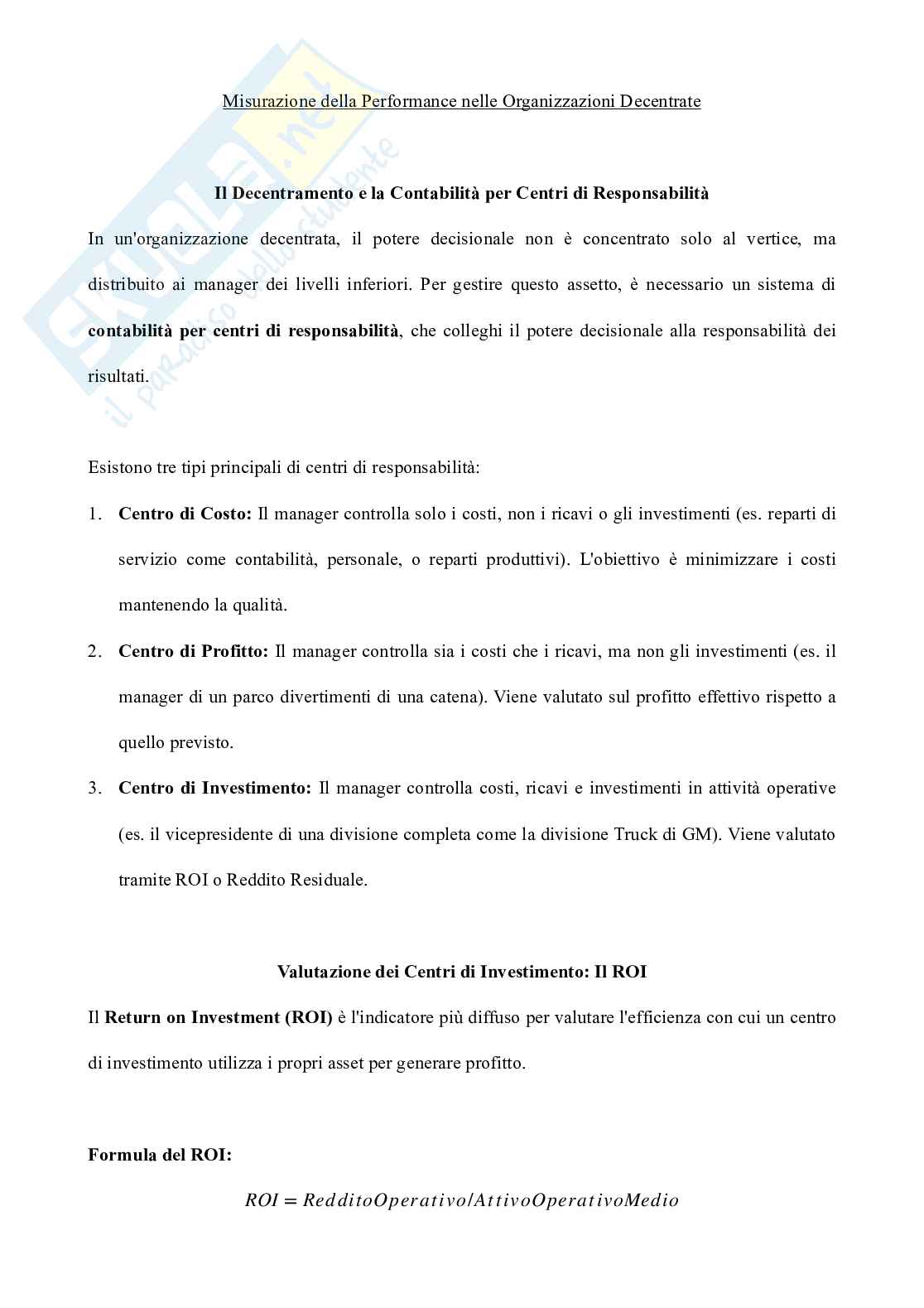Riassunto esame Gestione aziendale, Prof. Nonino Fabio, libro consigliato Programmazione e controllo, Garrison, Noreen, Brewer, Agliati, Cinquini Pag. 41
