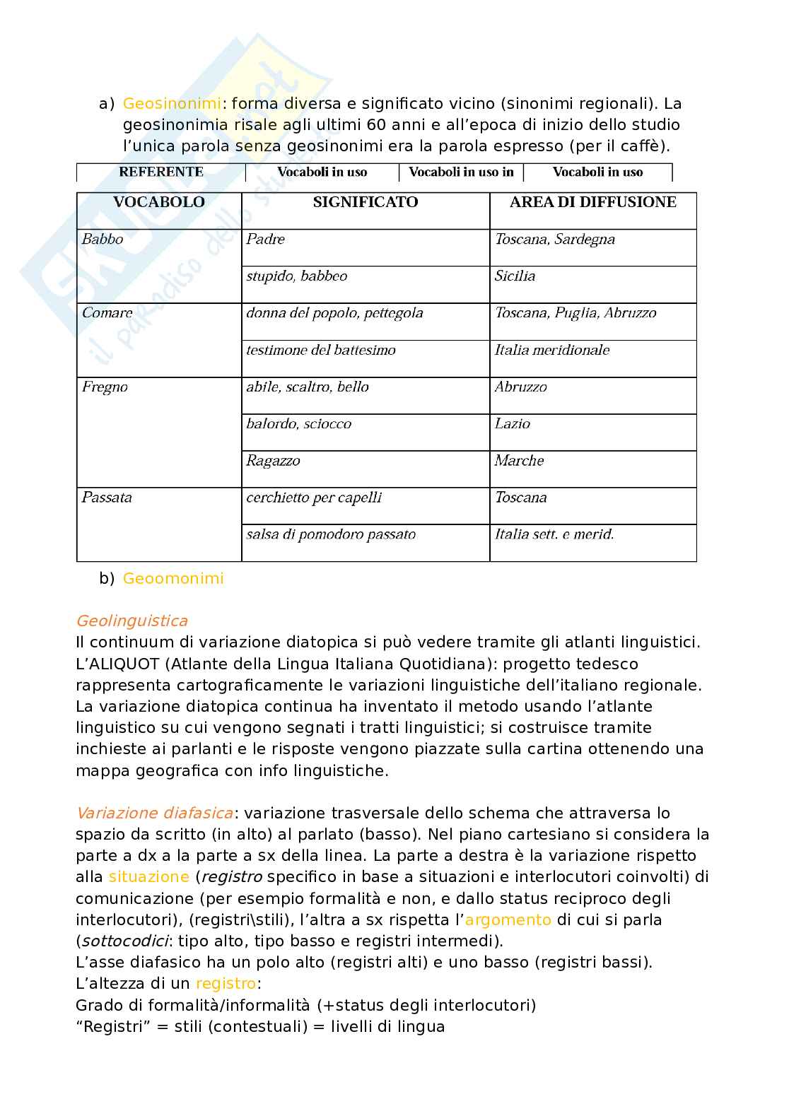 Appunti lezioni di Linguistica Generale Pag. 21