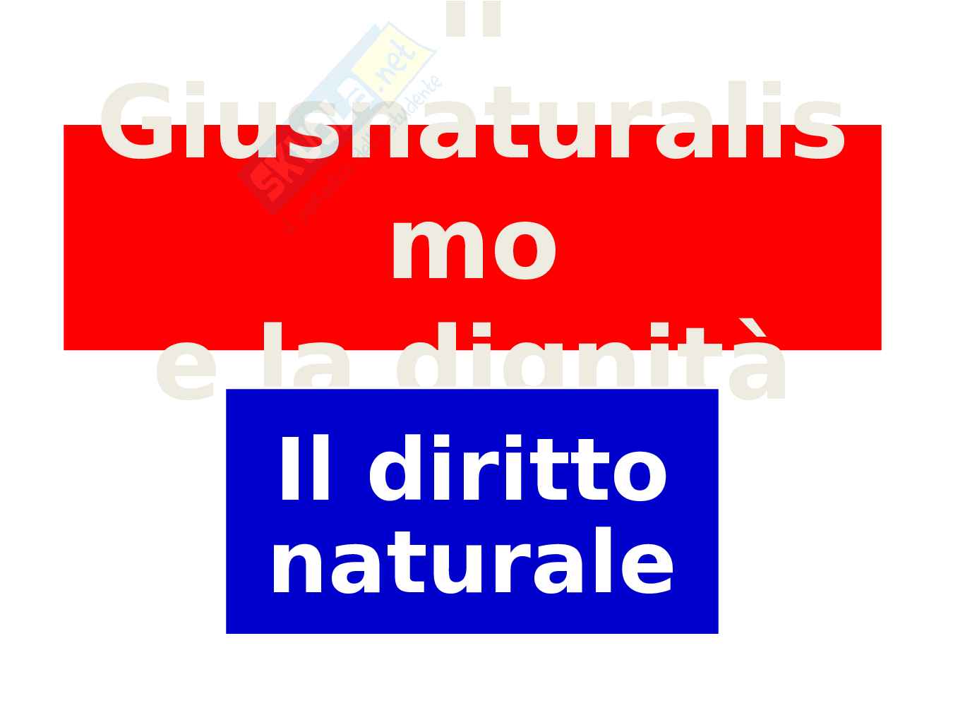 Slide per esame di Filosofia del diritto sul Giusnaturalismo Pag. 1