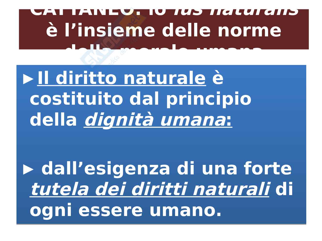 Slide per esame di Filosofia del diritto sul Giusnaturalismo Pag. 6
