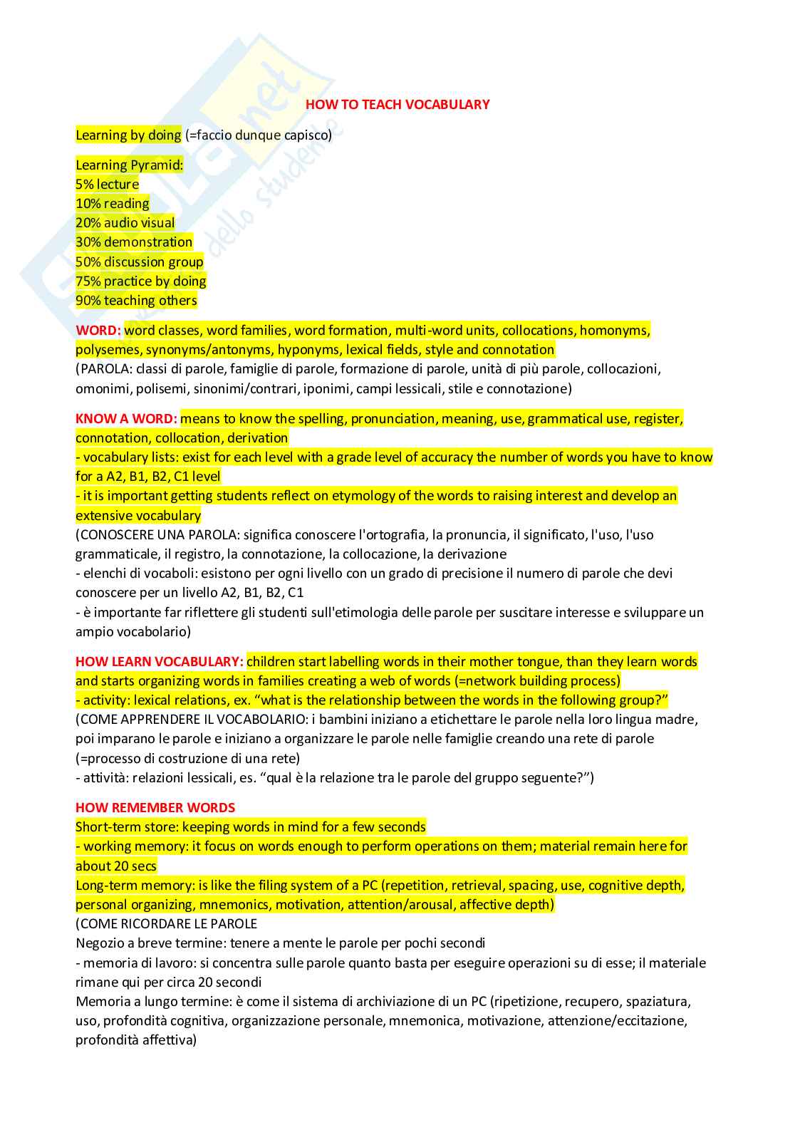 Laboratorio di lingua inglese (B024362) - Kit completo, grammatica e preparazione esame | SFP Notes Vol. 03 Pag. 26