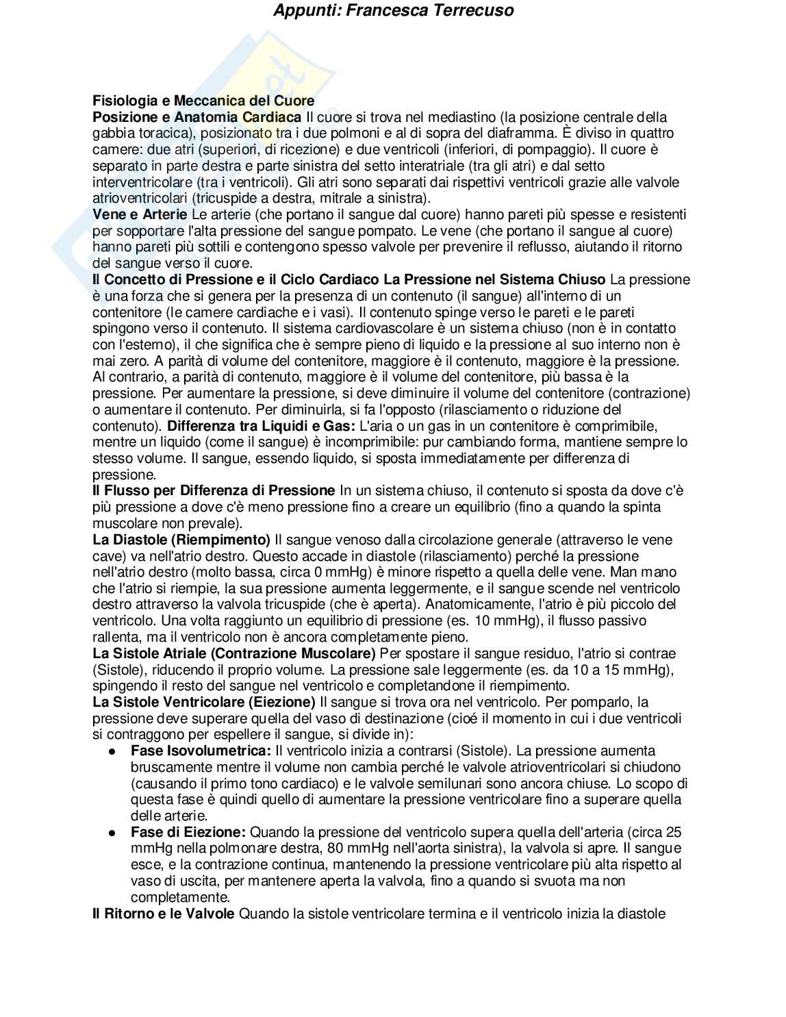 Appunti completi di Fisiologia umana  Pag. 2