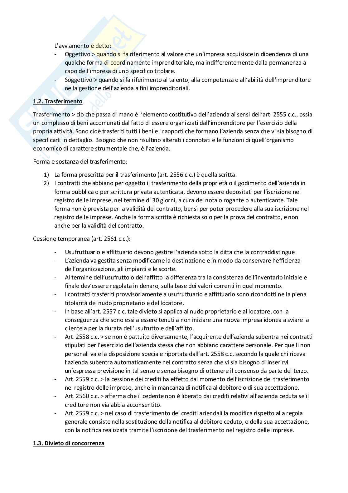 Riassunto esame Diritto commerciale, Prof. Righini Elisabetta, libro consigliato Diritto dell'impresa e dell'economia, Vella, Bosi Pag. 21