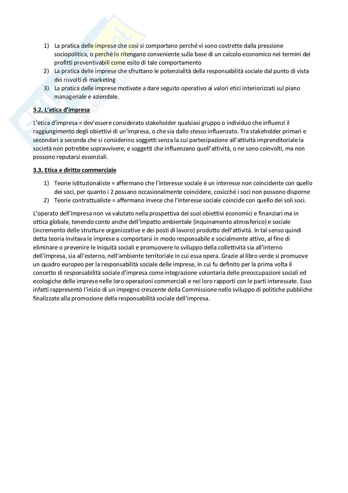 Riassunto esame Diritto commerciale, Prof. Righini Elisabetta, libro consigliato Diritto dell'impresa e dell'economia, Vella, Bosi Pag. 46
