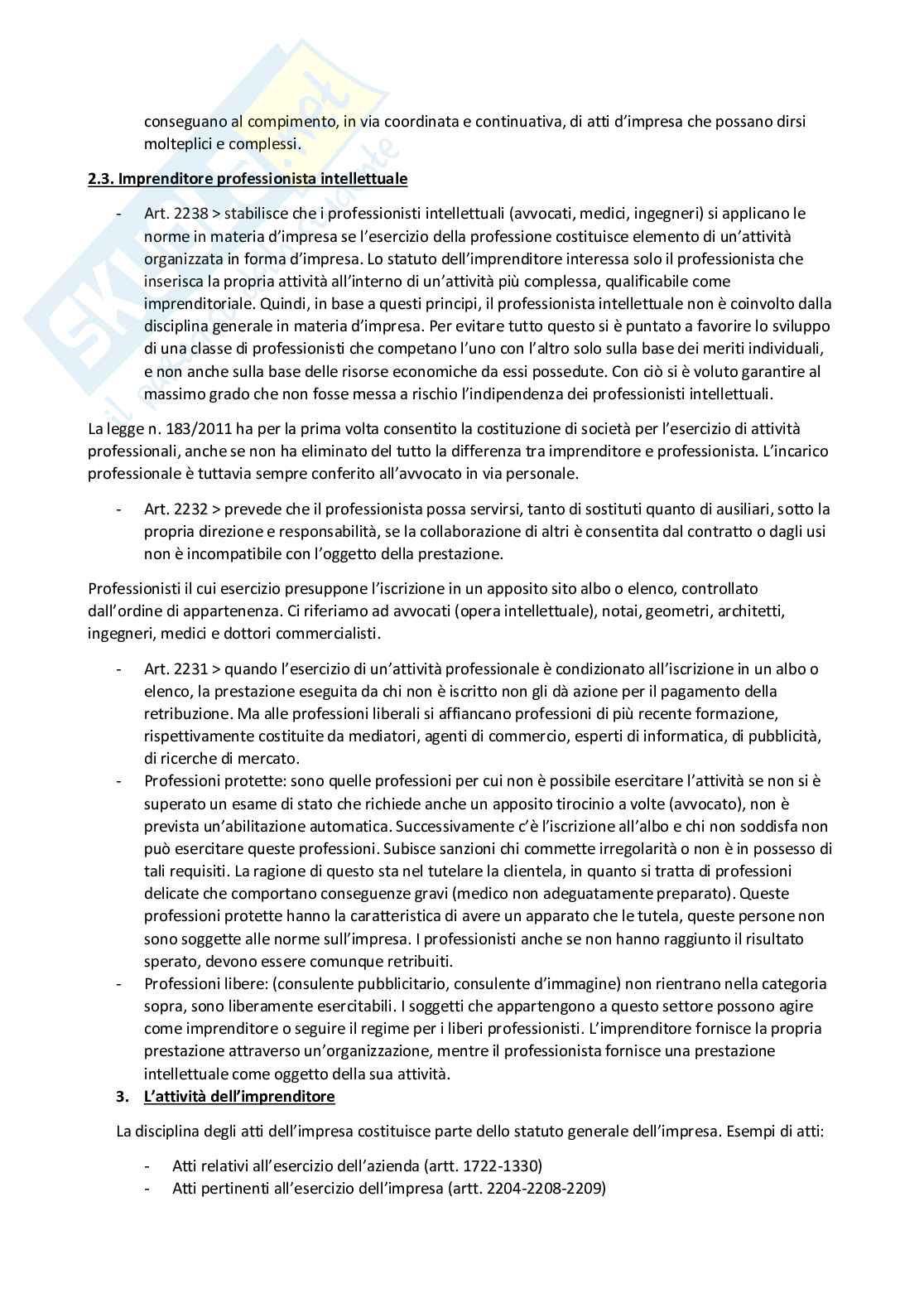 Riassunto esame Diritto commerciale, Prof. Righini Elisabetta, libro consigliato Diritto dell'impresa e dell'economia, Vella, Bosi Pag. 6