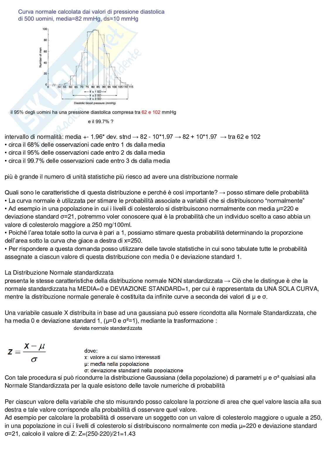 Appunti di Statistica Pag. 16