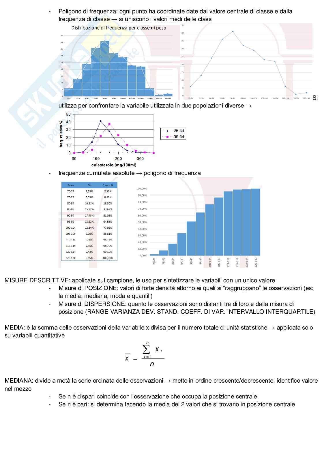 Appunti di Statistica Pag. 6