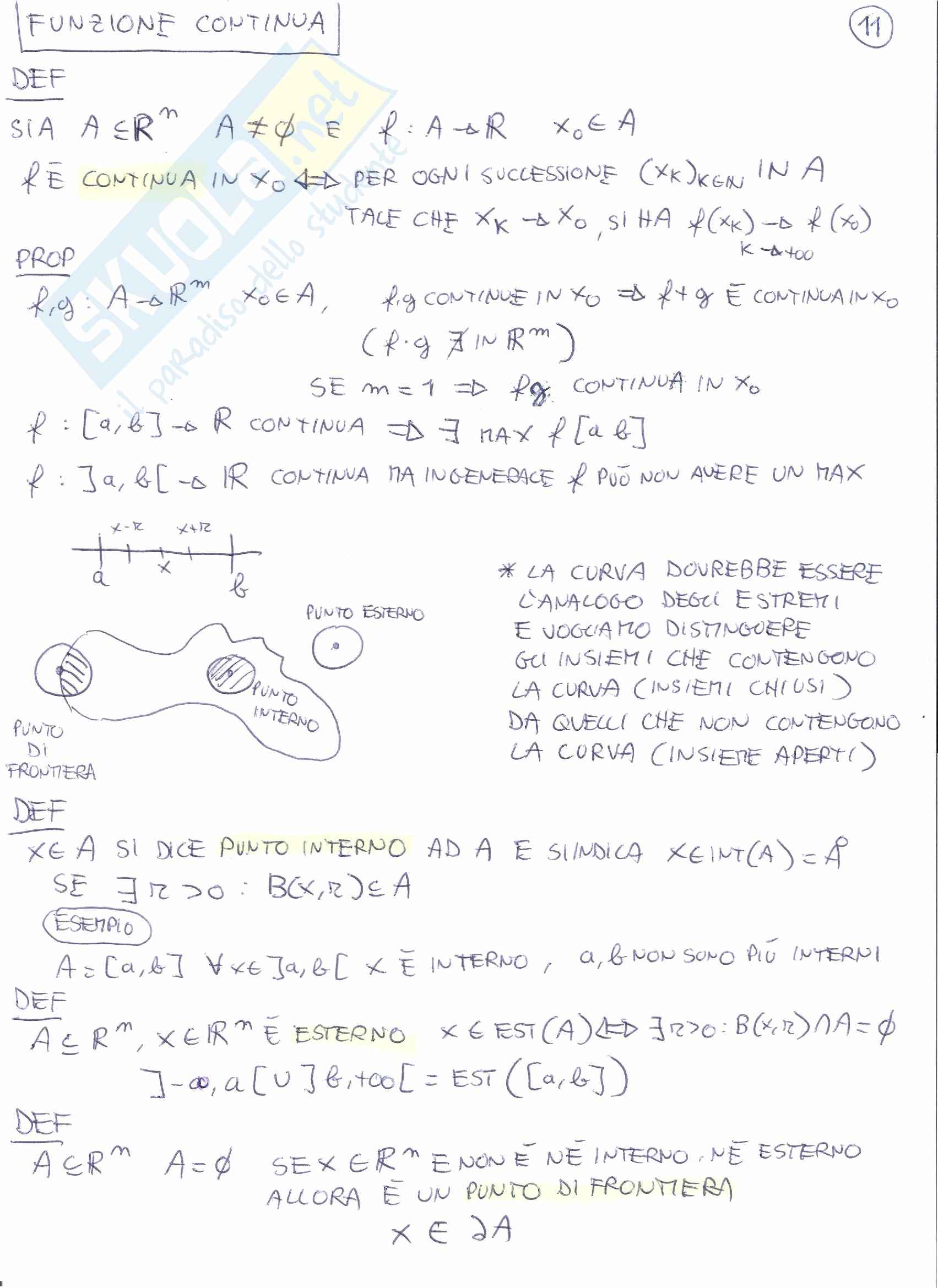 Analisi Matematica - Appunti ed esercizi Pag. 11