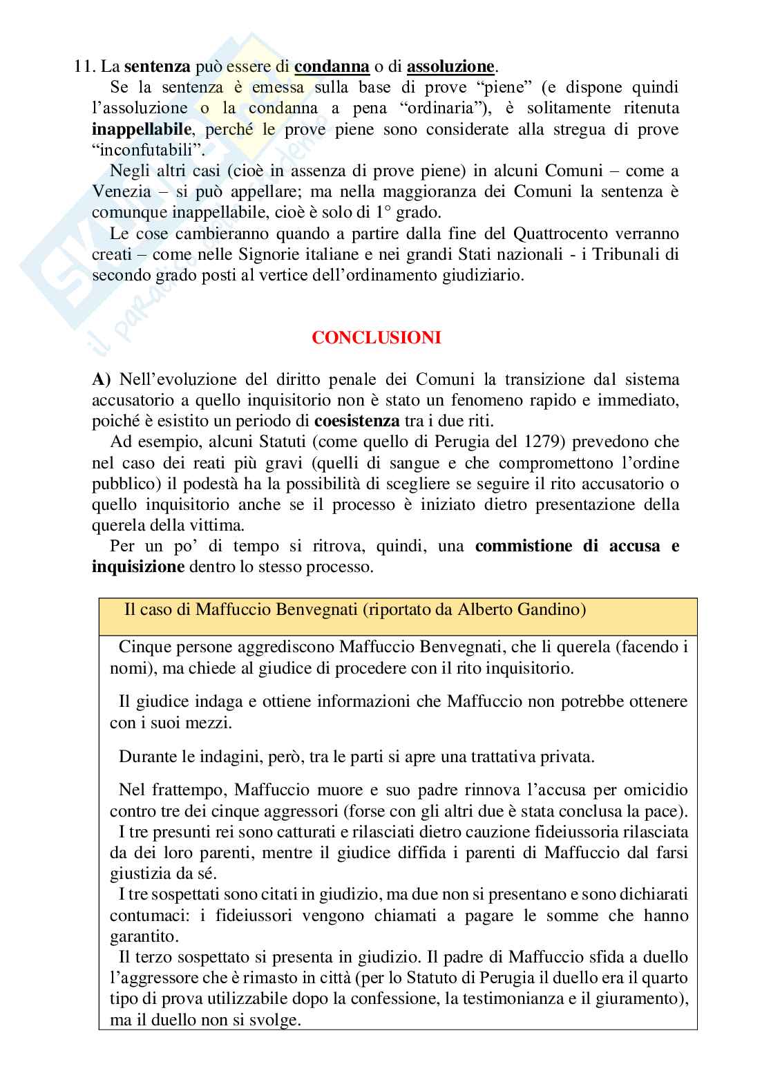 Modello processuale inquisitorio medievale Pag. 16