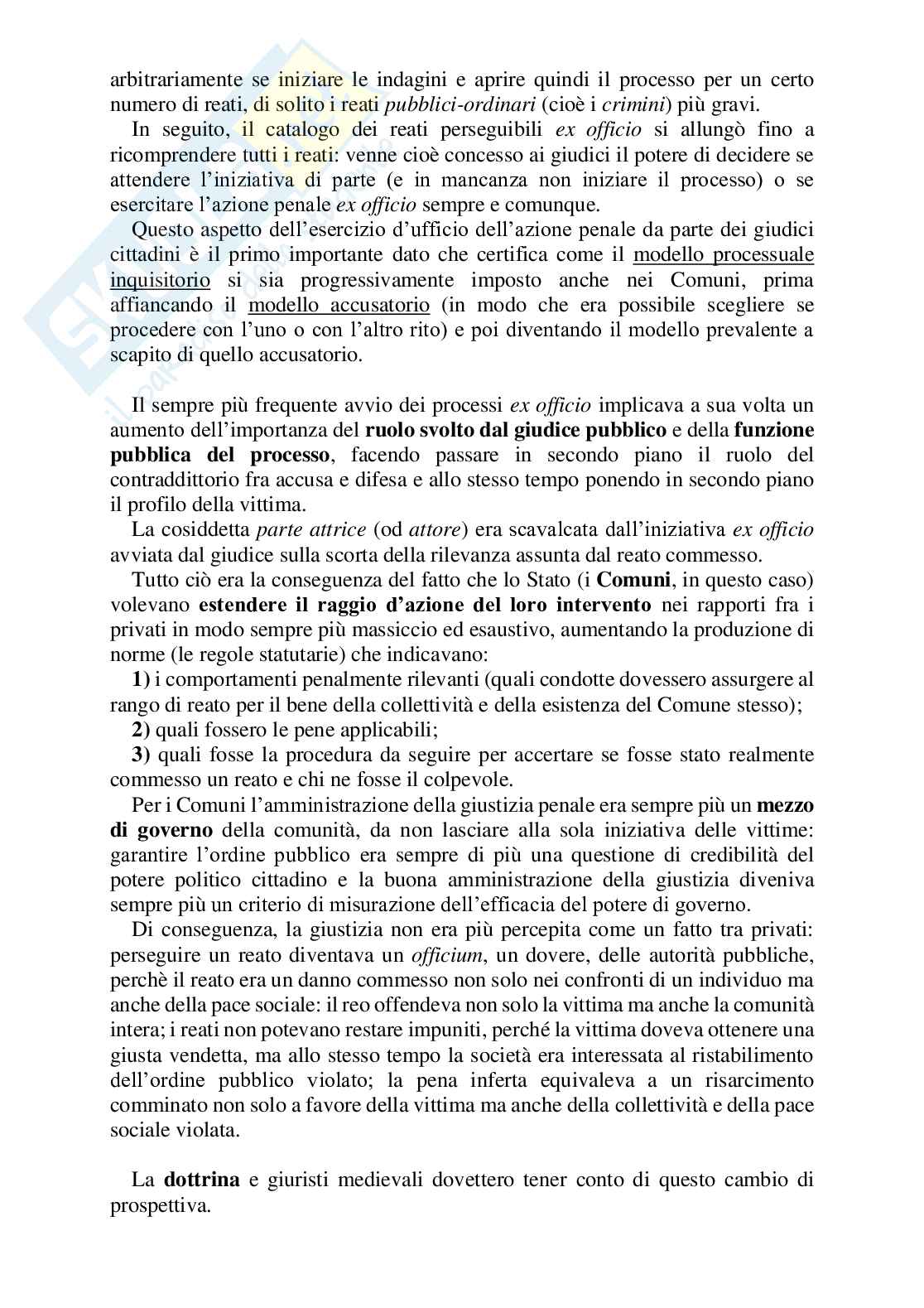 Modello processuale inquisitorio medievale Pag. 2