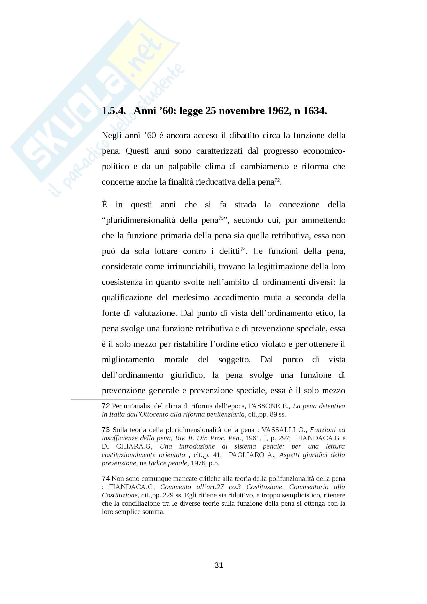 Tesi Funzione rieducativa della pena Pag. 31