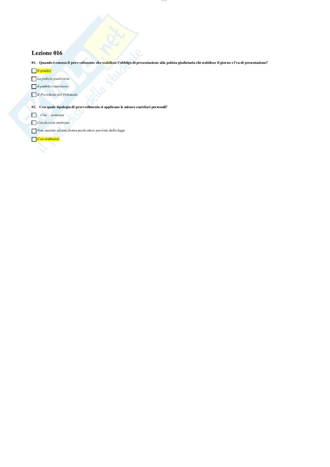 Diritto processuale penale Pag. 16
