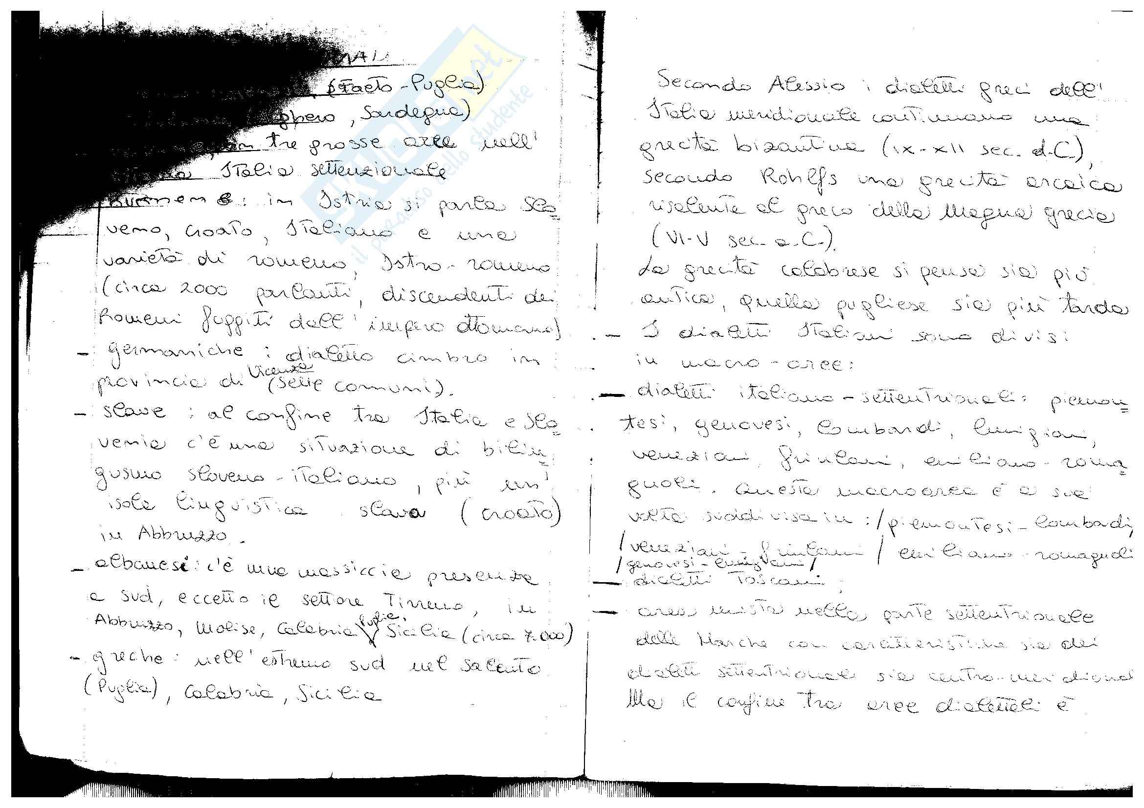 Divisione dei dialetti italiani Pag. 1