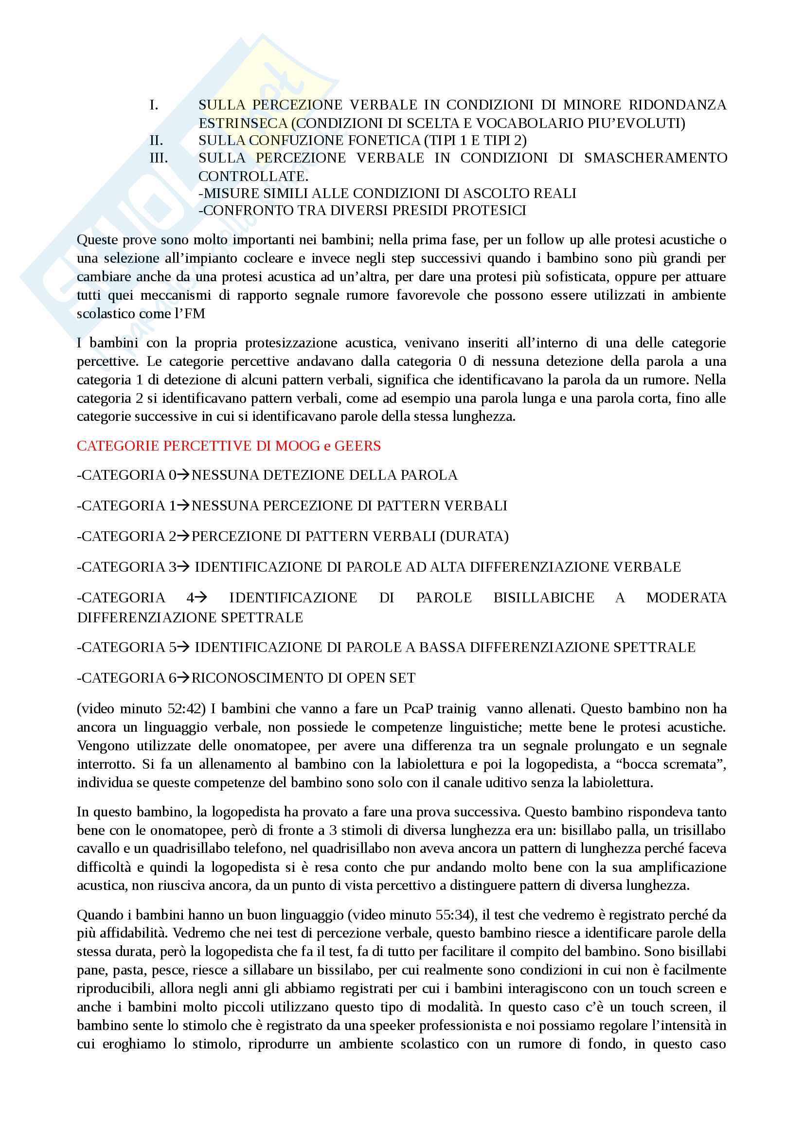 Disturbi del linguaggio/disabilità uditive Pag. 26