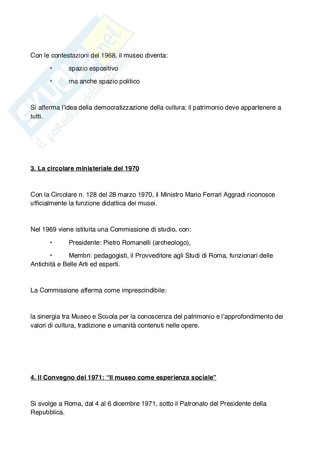 Riassunto esame Didattica del museo e del patrimonio culturale, Prof. Giardini Letizia, libro consigliato Museo costruttivista, Giardini Pag. 16
