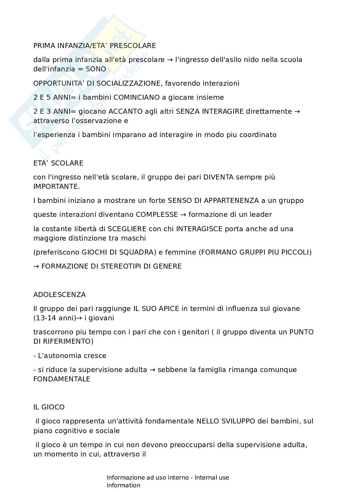  Psicologia dello sviluppo e dell'educazione Pag. 2