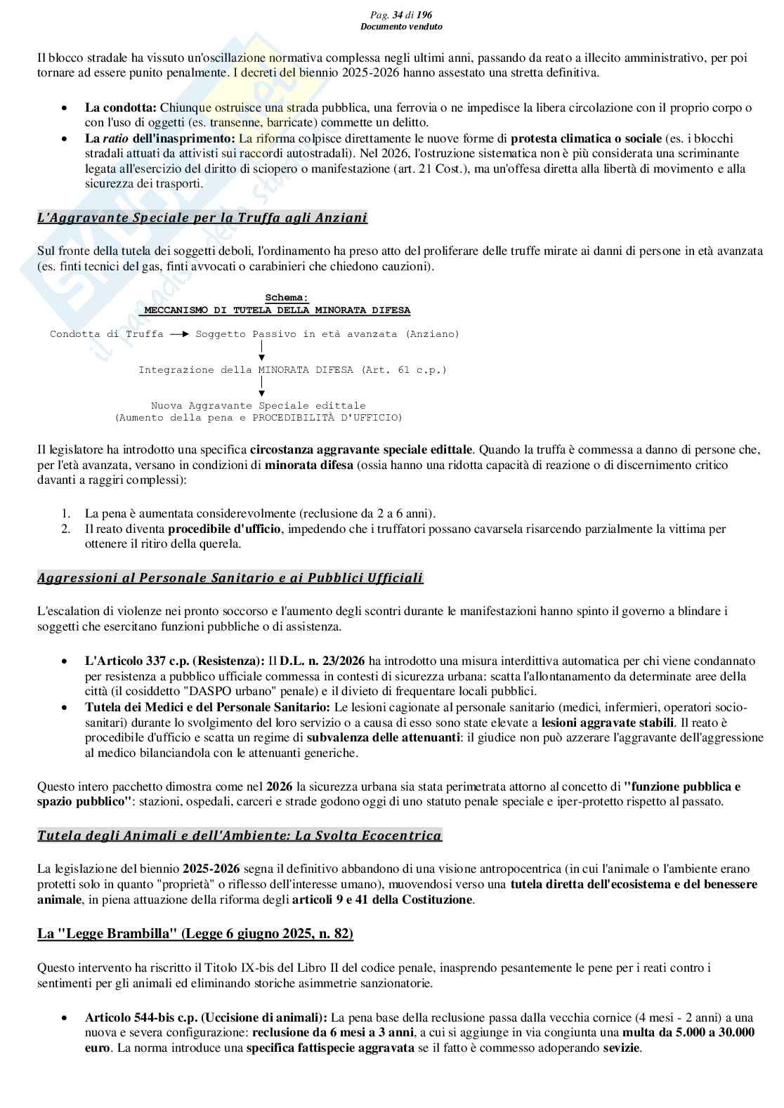 Riassunto esame Diritto Penale, Prof. Marra Gabriele, libro consigliato Lineamenti di diritto penale speciale (parte dei delitti contro la persona), Bartoli, Seminara, Pellissaro Pag. 36