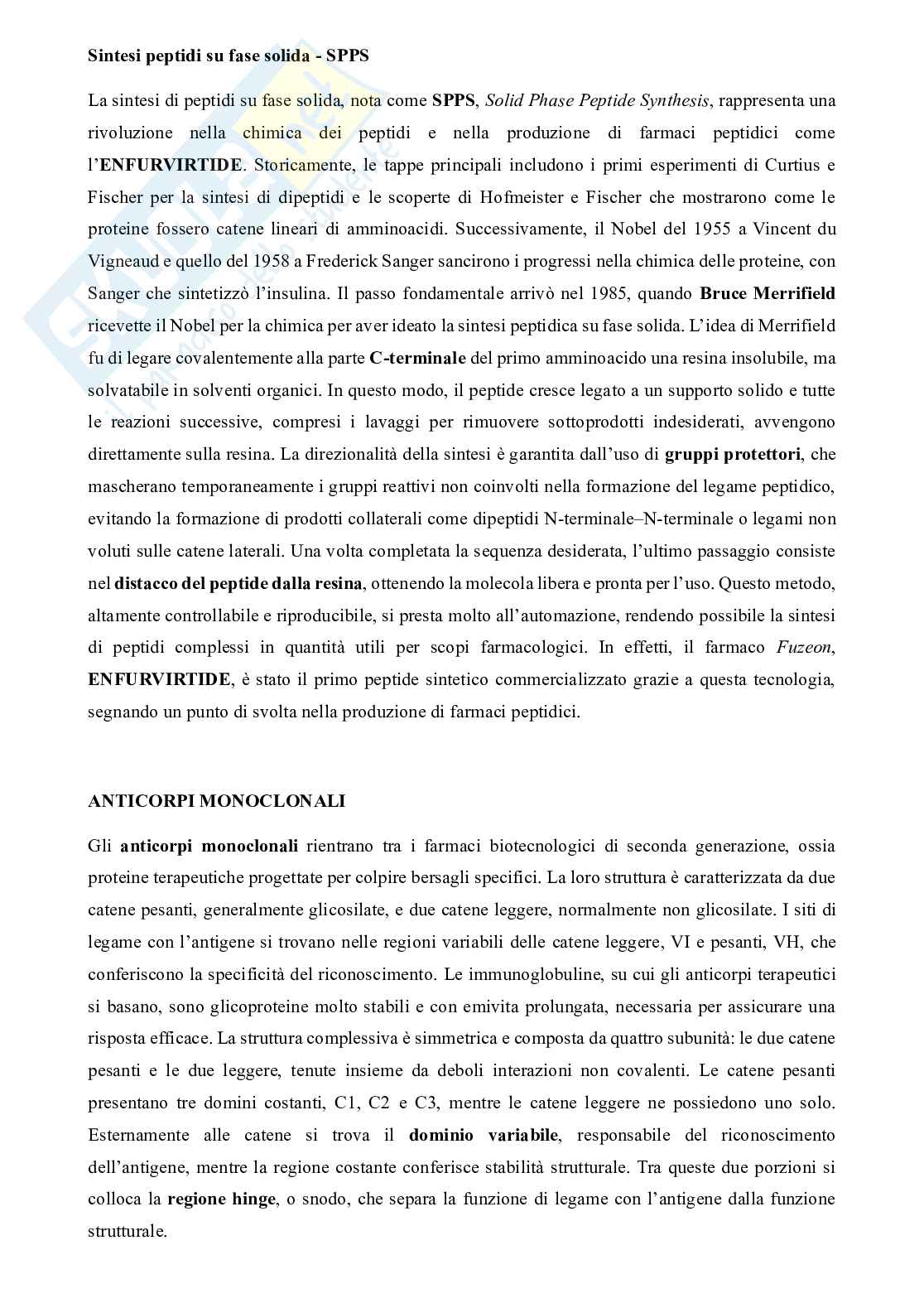Chimica dei farmaci innovativi e biotecnologici Pag. 16