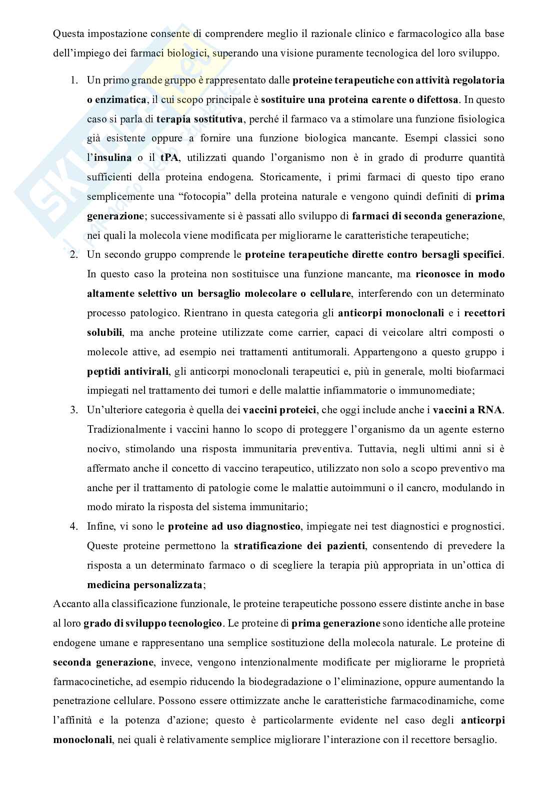 Chimica dei farmaci innovativi e biotecnologici Pag. 2